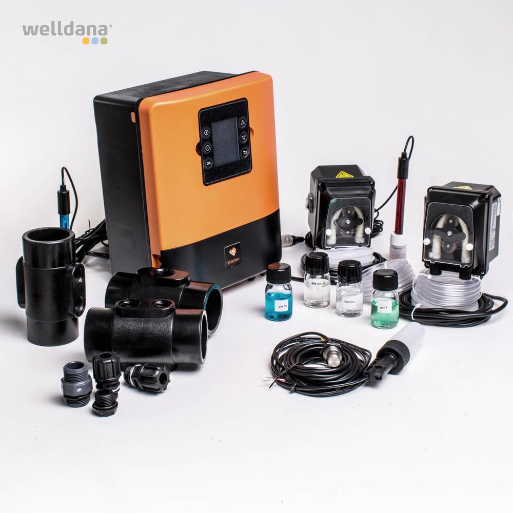Kemistyring og poolkontrol pH + Redox  Control Station komplet, med sensorer - Billede 3