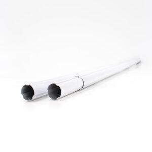3" Alu-rør max 6,8mtr Til oprulningsstativer.i S.S. + Plast
