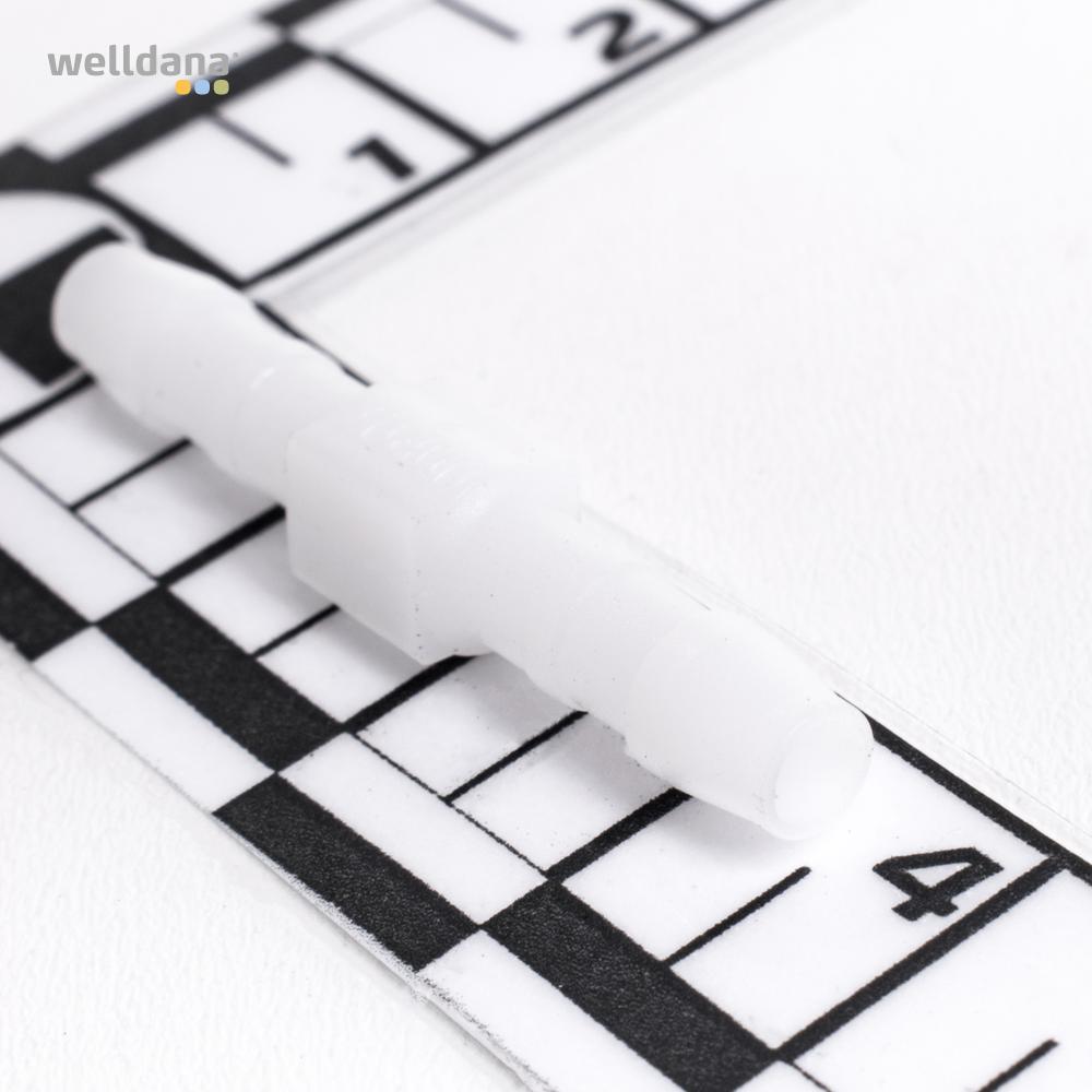 Slangestuds, samler. Hvid pvc. t/rød PN slange. - Billede 2