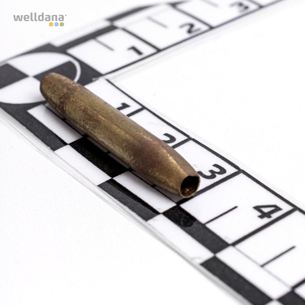 4mm Messing nippel t/rød PN slange. - Billede 2