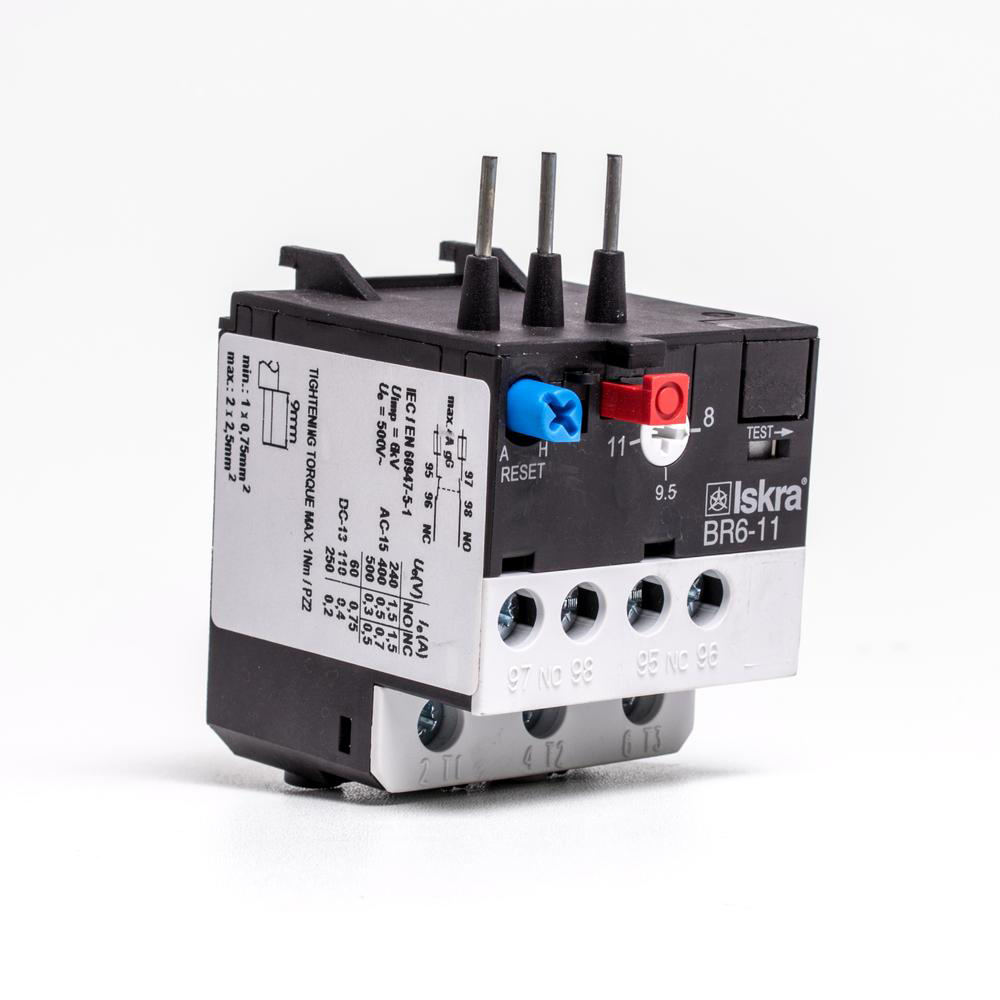 Termoudløser 8,5-12,5 Amp t/kontakter.