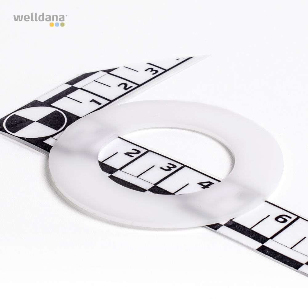 Plastskive D=51x1,25 Multiportventil 1½"-2" - Billede 2