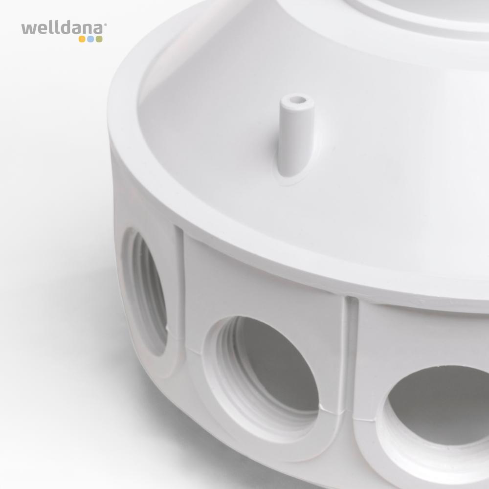 Lateral centerpart. Hvid. t/Kripsol filter - 8 arms - Billede 3