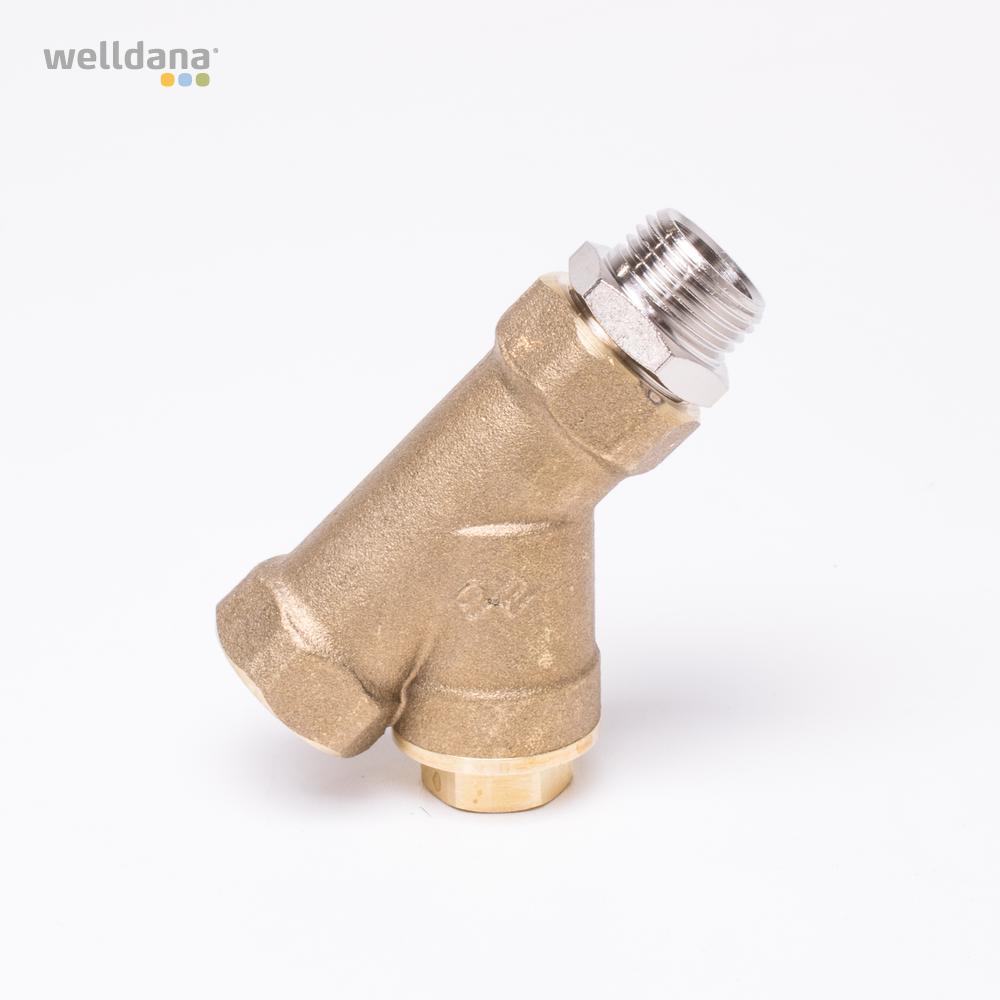 Snavsfilter m/brystnippel ½" Til magnetventil. - Billede 4